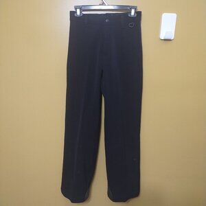 AFRC Wide Leg Black Wool Blend Stretchy Snow Pants Sz 6 Winter Outdoor Skiing